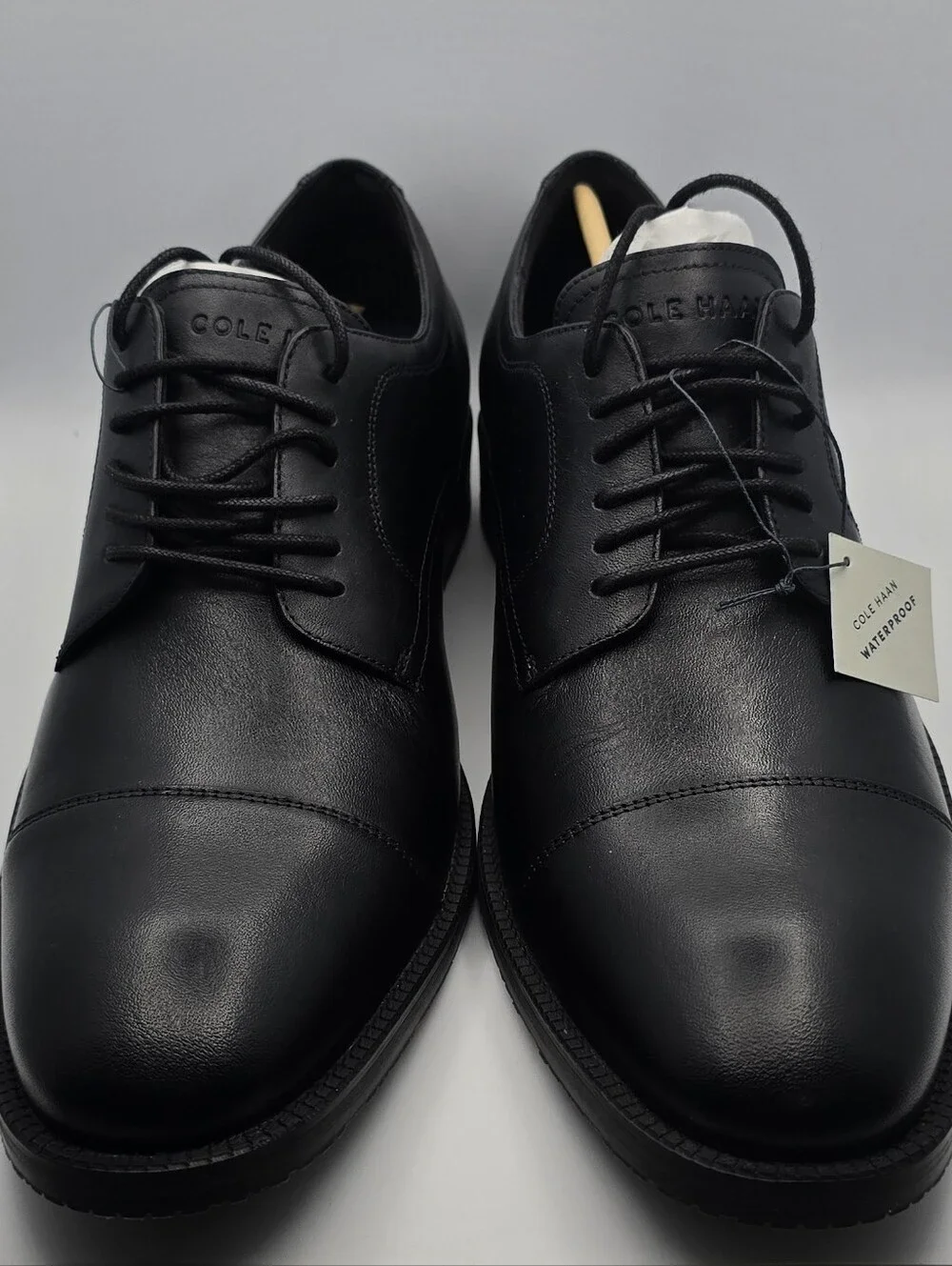 Cole Haan Men's Modern Classics Cap Toe Oxfords C34136 Black Wp